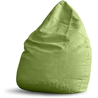 Lumaland Pouf Poire XL Plus 220 L Ligne Confort Fauteuil Poire Adulte et Enfant pour Salon 65 x 80 cm Bean Bag Pouf Intérieur avec Coutures Solides Vert - Publicité Lumaland Pouf Poire XL Plus 220 L Ligne Confort Fauteuil Poire Adulte et Enfant pour Salon 65 x 80 cm Bean Bag Pouf Intérieur avec Coutures Solides Vert - Publicité