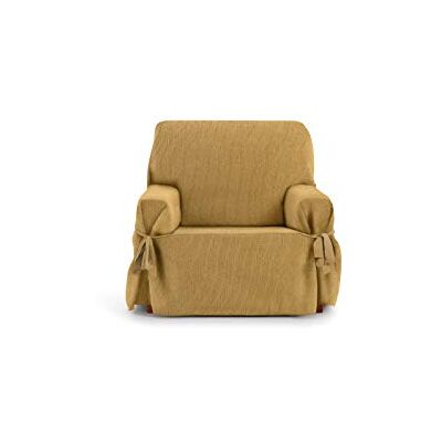 Eysa Housse de Fauteuil avec des Rubans Rabat Couleur 05-Moutarde - Publicité Eysa Housse de Fauteuil avec des Rubans Rabat Couleur 05-Moutarde - Publicité
