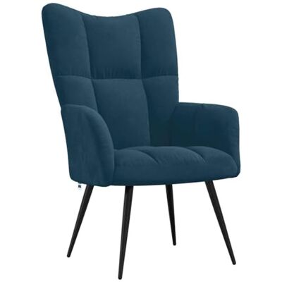 vidaXL Chaise de Relaxation Fauteuil de Détente Siège de Relaxation Chaise de Détente Salon Salle de Séjour Intérieur Bleu Velours - Publicité vidaXL Chaise de Relaxation Fauteuil de Détente Siège de Relaxation Chaise de Détente Salon Salle de Séjour Intérieur Bleu Velours - Publicité