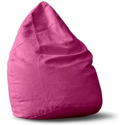 Lumaland - Luxury XL PLUS - Rose - 220 L - Pouf sac - Publicité Lumaland - Luxury XL PLUS - Rose - 220 L - Pouf sac - Publicité