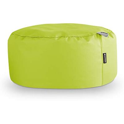 Happers Pouf Rond Similicuir Intérieur Vert - Publicité Happers Pouf Rond Similicuir Intérieur Vert - Publicité