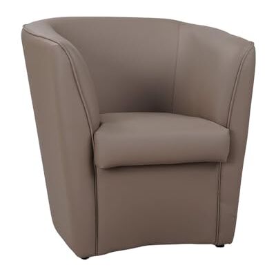 LIBEROSHOPPING - Valentina - Similicuir - Tortora - Armchair - Publicité LIBEROSHOPPING - Valentina - Similicuir - Tortora - Armchair - Publicité