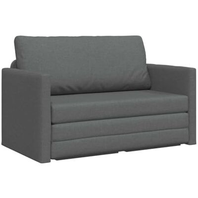 vidaXL Canapé-Lit 110cm Gris foncé Tissu, Canapé-lit Moderne, canapé Ajustable, Meuble Multifonction, Gain de Place, Mini lit inclinable - Publicité vidaXL Canapé-Lit 110cm Gris foncé Tissu, Canapé-lit Moderne, canapé Ajustable, Meuble Multifonction, Gain de Place, Mini lit inclinable - Publicité