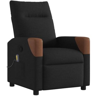 vidaXL Fauteuil de Massage inclinable Noir Tissu, Fauteuil de Massage, Fauteuil, Fauteuil canapé, Fauteuil de Bureau de Massage - Publicité vidaXL Fauteuil de Massage inclinable Noir Tissu, Fauteuil de Massage, Fauteuil, Fauteuil canapé, Fauteuil de Bureau de Massage - Publicité