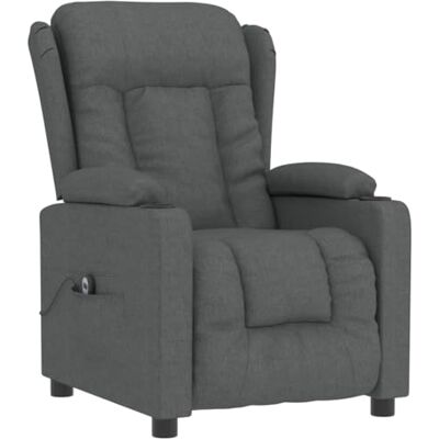 vidaXL Fauteuil Inclinable Électrique, Fauteuil de Relaxation avec Dossier et Repose-Pied, Fauteuil Releveur, Siège de Salle de Séjour Salon Intérieur, Moderne, Gris Foncé Tissu - Publicité vidaXL Fauteuil Inclinable Électrique, Fauteuil de Relaxation avec Dossier et Repose-Pied, Fauteuil Releveur, Siège de Salle de Séjour Salon Intérieur, Moderne, Gris Foncé Tissu - Publicité