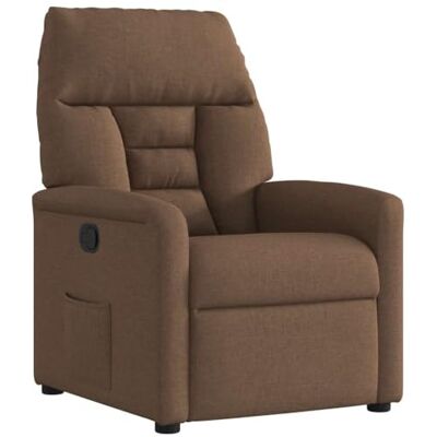 vidaXL Fauteuil inclinable Marron Tissu, Fauteuil, Fauteuil inclinable TV, Poussette, Fauteuil inclinable pour Personnes âgées, Fauteuil canapé - Publicité vidaXL Fauteuil inclinable Marron Tissu, Fauteuil, Fauteuil inclinable TV, Poussette, Fauteuil inclinable pour Personnes âgées, Fauteuil canapé - Publicité