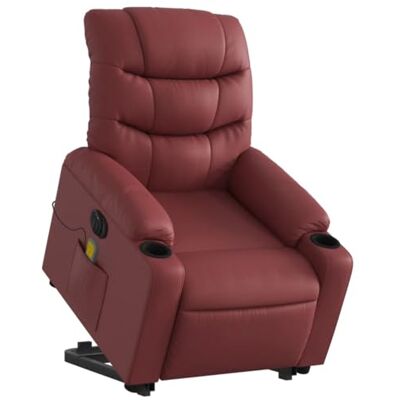 vidaXL Fauteuil Inclinable de Massage Électrique, Chaise de Relaxation avec Dossier et Repose-Pied Réglables, Siège de Salon Salle de Séjour, Moderne, Rouge Bordeaux - Publicité vidaXL Fauteuil Inclinable de Massage Électrique, Chaise de Relaxation avec Dossier et Repose-Pied Réglables, Siège de Salon Salle de Séjour, Moderne, Rouge Bordeaux - Publicité