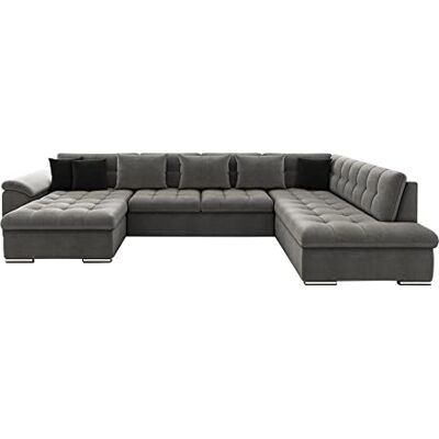 Bestmobilier Chuck canapé panoramique XXL convertible avec coffre 7 places droit - Publicité Bestmobilier Chuck canapé panoramique XXL convertible avec coffre 7 places droit - Publicité