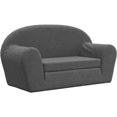 vidaXL Canapé-lit pour Enfants 2 Places, Lit de Jour avec Dossier et Accoudoirs, Lit d'Invité, Meuble de Chambre Salon, Anthracite Peluche Douce - Publicité vidaXL Canapé-lit pour Enfants 2 Places, Lit de Jour avec Dossier et Accoudoirs, Lit d'Invité, Meuble de Chambre Salon, Anthracite Peluche Douce - Publicité