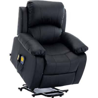 Astan Hogar Fauteuil Relax avec Fonction Auto-Assistance (lève-Personnes), Inclinaison électrique, Massage et thermothérapie, modèle Ramón AH-AR30930NG, Noir - Publicité Astan Hogar Fauteuil Relax avec Fonction Auto-Assistance (lève-Personnes), Inclinaison électrique, Massage et thermothérapie, modèle Ramón AH-AR30930NG, Noir - Publicité