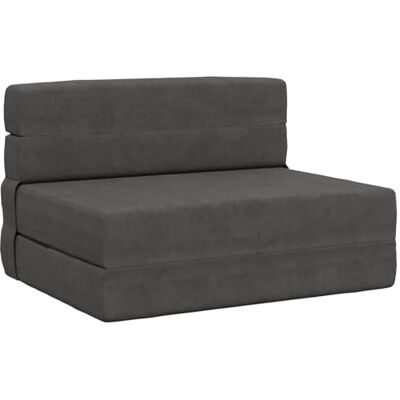 vidaXL Canapé-lit Pliable Gris foncé 70 x 72 x 60 cm Tissu, Canapé-lit Pliable Moderne, rectangulaire, Convertible pour Chambre, Salon, élégant et Gain de Place - Publicité vidaXL Canapé-lit Pliable Gris foncé 70 x 72 x 60 cm Tissu, Canapé-lit Pliable Moderne, rectangulaire, Convertible pour Chambre, Salon, élégant et Gain de Place - Publicité
