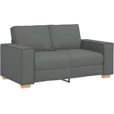 vidaXL Canapé 2 Places Gris foncé 160x78x84 cm Tissu - Publicité vidaXL Canapé 2 Places Gris foncé 160x78x84 cm Tissu - Publicité