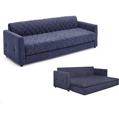 Atlantic KELLY-02 Canapé Convertible, avec Ressorts Ensachés et Surmatelas Pratique, 226 x 86 x 78 cm (l x P x H), Bleu - Publicité Atlantic KELLY-02 Canapé Convertible, avec Ressorts Ensachés et Surmatelas Pratique, 226 x 86 x 78 cm (l x P x H), Bleu - Publicité