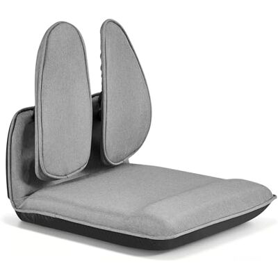 VEVOR Chaise de Sol Pliable, Dossier Ergonomique Réglable à 5 Positions, Fauteuil de Sol pour Lecture, Détente et Méditation, avec Structure en Métal, Mousse Recyclée et Revêtement en Lin, Gris - Publicité VEVOR Chaise de Sol Pliable, Dossier Ergonomique Réglable à 5 Positions, Fauteuil de Sol pour Lecture, Détente et Méditation, avec Structure en Métal, Mousse Recyclée et Revêtement en Lin, Gris - Publicité