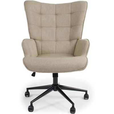 Menzzo Fauteuil de Bureau Moderne à Haut Dossier Florelo Tissu Taupe Clair - Publicité Menzzo Fauteuil de Bureau Moderne à Haut Dossier Florelo Tissu Taupe Clair - Publicité