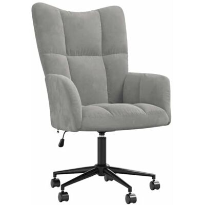 vidaXL Chaise de Relaxation Fauteuil de Détente Siège de Relaxation Chaise de Détente Salon Salle de Séjour Intérieur Gris Clair Velours - Publicité vidaXL Chaise de Relaxation Fauteuil de Détente Siège de Relaxation Chaise de Détente Salon Salle de Séjour Intérieur Gris Clair Velours - Publicité