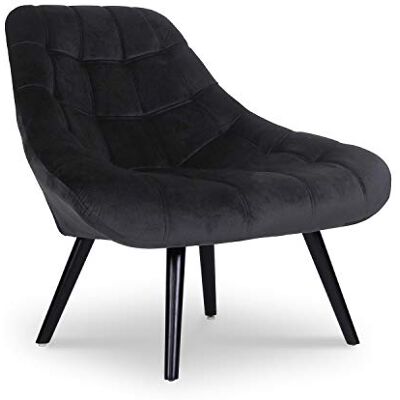 Menzzo 89271blackvelvet Fauteuil Danios Velours Noir Taille Unique - Publicité Menzzo 89271blackvelvet Fauteuil Danios Velours Noir Taille Unique - Publicité