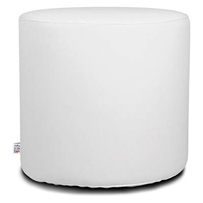 ARKETICOM Chill Pouf Ottoman Rond Repose Pied Tabouret Siege, Meubles Interieur Exterieur Design Made in Italy Puff Simili Cuir Tissu Fermeture Eclair, Nettoyage Facile Blanc 35x35x35 cm - Publicité ARKETICOM Chill Pouf Ottoman Rond Repose Pied Tabouret Siege, Meubles Interieur Exterieur Design Made in Italy Puff Simili Cuir Tissu Fermeture Eclair, Nettoyage Facile Blanc 35x35x35 cm - Publicité