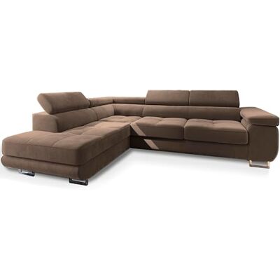 Masseno Canapé d'angle Selva L-S avec Fonction Couchage Forme en L, Glamour, avec Coffre de Rangement, Ensemble canapé de Salon Beige - Publicité Masseno Canapé d'angle Selva L-S avec Fonction Couchage Forme en L, Glamour, avec Coffre de Rangement, Ensemble canapé de Salon Beige - Publicité