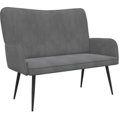 vidaXL Canapé Deux Places Gris foncé 115 x 61 x 87 cm Velours, Canapé Moderne en Velours, Sofa 2 Places résistant, Ergonomique, idéal pour Un Salon stylé - Publicité vidaXL Canapé Deux Places Gris foncé 115 x 61 x 87 cm Velours, Canapé Moderne en Velours, Sofa 2 Places résistant, Ergonomique, idéal pour Un Salon stylé - Publicité