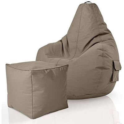 Green Bean © Set de 2: Pouf + Tabourets remplis Robustes lavables résistants à la saleté Enfants & Adultes Bean Bag Coussin de Sol Lounge Chaise Fauteuil Relax Gamer Siège de Gaming Kaki - Publicité Green Bean © Set de 2: Pouf + Tabourets remplis Robustes lavables résistants à la saleté Enfants & Adultes Bean Bag Coussin de Sol Lounge Chaise Fauteuil Relax Gamer Siège de Gaming Kaki - Publicité