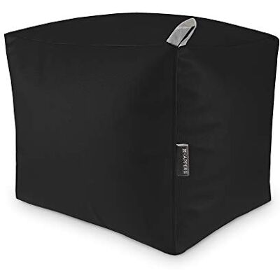 Happers Pouf Carré Similicuir Intérieur Noir - Publicité Happers Pouf Carré Similicuir Intérieur Noir - Publicité