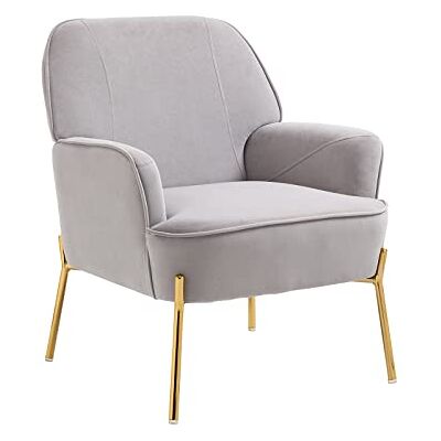 SEPNINE Fauteuil en Velours Confortable avec Accoudoirs, Assise Épaisse et Pieds en Métal, Chaise Relax pour Salon ou Chambre- Jusqu'à 135 kg - Publicité SEPNINE Fauteuil en Velours Confortable avec Accoudoirs, Assise Épaisse et Pieds en Métal, Chaise Relax pour Salon ou Chambre- Jusqu'à 135 kg - Publicité