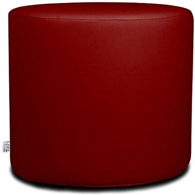 ARKETICOM Chill Pouf Ottoman Rond Repose Pied Tabouret Siege, Meubles Interieur Exterieur Design Made in Italy Puff Simili Cuir Tissu Fermeture Eclair, Nettoyage Facile Rouge Fonce 42x42x42 cm - Publicité ARKETICOM Chill Pouf Ottoman Rond Repose Pied Tabouret Siege, Meubles Interieur Exterieur Design Made in Italy Puff Simili Cuir Tissu Fermeture Eclair, Nettoyage Facile Rouge Fonce 42x42x42 cm - Publicité