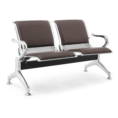 FBasic Banc 2 places acier 125x71x78H argent pour salle d'attente Avec coussin pour siège et dossier Brun foncé 114 Banc avec accoudoirs - Publicité FBasic Banc 2 places acier 125x71x78H argent pour salle d'attente Avec coussin pour siège et dossier Brun foncé 114 Banc avec accoudoirs - Publicité