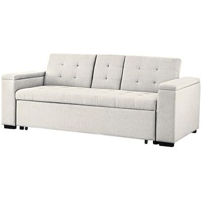 CONCEPT USINE Canapé Convertible 3 Places en Tissu de Lin NOHO Beige Modulable très Pratique Design Contemporain Lit 2 Places : Couchage 160 x 160 cm Structure Bois Massif Plywood - Publicité CONCEPT USINE Canapé Convertible 3 Places en Tissu de Lin NOHO Beige Modulable très Pratique Design Contemporain Lit 2 Places : Couchage 160 x 160 cm Structure Bois Massif Plywood - Publicité