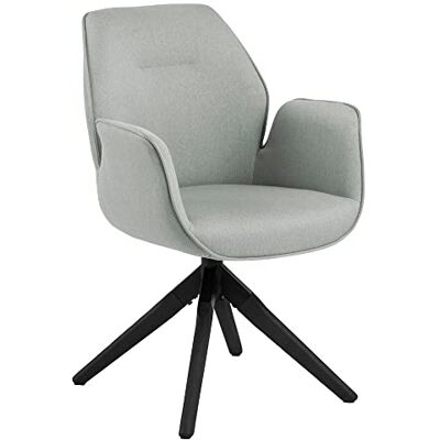 AC Design Furniture Aurelia Chaise de Salle à Manger avec accoudoir, Bois, Gris Clair, H: 91 x B: 60,5 x T: 58,5 cm - Publicité AC Design Furniture Aurelia Chaise de Salle à Manger avec accoudoir, Bois, Gris Clair, H: 91 x B: 60,5 x T: 58,5 cm - Publicité