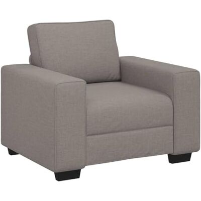 vidaXL Canapé-Fauteuil Taupe 100x77x82 cm en Tissu - Publicité vidaXL Canapé-Fauteuil Taupe 100x77x82 cm en Tissu - Publicité