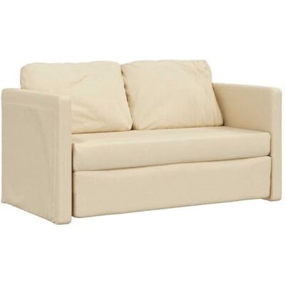 vidaXL Canapé-lit 2 en 1, Lit de Jour avec Coussins Rembourrés, Lit d'Invité Pliable Salle de Séjour Chambre à Coucher, Moderne, Crème Tissu - Publicité vidaXL Canapé-lit 2 en 1, Lit de Jour avec Coussins Rembourrés, Lit d'Invité Pliable Salle de Séjour Chambre à Coucher, Moderne, Crème Tissu - Publicité
