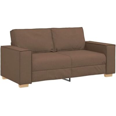 vidaXL Canapé 2 Places Marron 180x78x84 cm Tissu - Publicité vidaXL Canapé 2 Places Marron 180x78x84 cm Tissu - Publicité