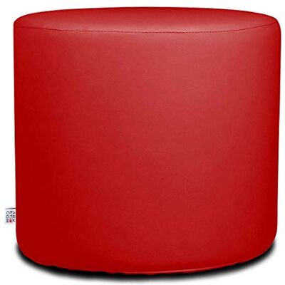 ARKETICOM Chill Pouf Ottoman Rond Repose Pied Tabouret Siege, Meubles Interieur Exterieur Design Made in Italy Puff Simili Cuir Tissu Fermeture Eclair, Nettoyage Facile Rouge Claire 42x42x42 cm - Publicité ARKETICOM Chill Pouf Ottoman Rond Repose Pied Tabouret Siege, Meubles Interieur Exterieur Design Made in Italy Puff Simili Cuir Tissu Fermeture Eclair, Nettoyage Facile Rouge Claire 42x42x42 cm - Publicité