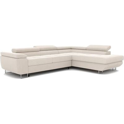 GREKPOL Canapé d'angle Convertible 274x203 Tissu Monolith Canapé 3 Places Convertible avec Espace de Rangement Droite Matelassé - Publicité GREKPOL Canapé d'angle Convertible 274x203 Tissu Monolith Canapé 3 Places Convertible avec Espace de Rangement Droite Matelassé - Publicité