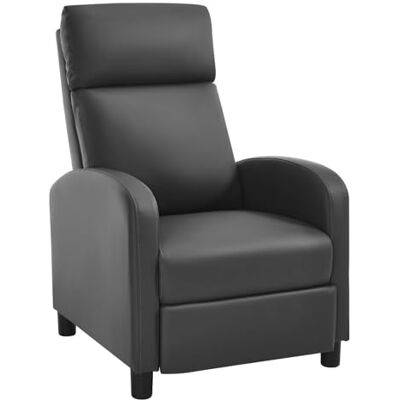 WOLTU Fauteuil Relax, Fauteuil Inclinable, Canapé 1 Place, Dossier et Repose-Pieds Réglables, Appui-tête, Assise Rembourrée, PU, Gris, SKS57gr - Publicité WOLTU Fauteuil Relax, Fauteuil Inclinable, Canapé 1 Place, Dossier et Repose-Pieds Réglables, Appui-tête, Assise Rembourrée, PU, Gris, SKS57gr - Publicité