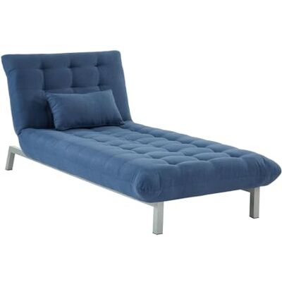 Unique Méridienne en Tissu Hornet Bleu - Publicité Unique Méridienne en Tissu Hornet Bleu - Publicité