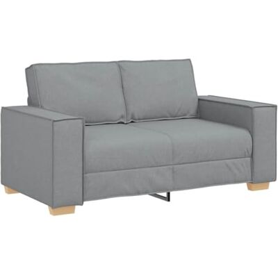 vidaXL Canapé 2 Places Gris Clair 160x78x84 cm Tissu - Publicité vidaXL Canapé 2 Places Gris Clair 160x78x84 cm Tissu - Publicité