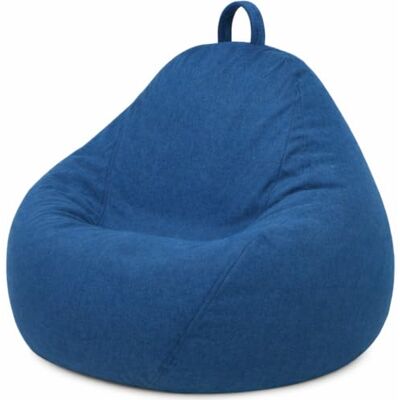 Pouf 105 x 85 cm bleu - Pouf - Publicité Pouf 105 x 85 cm bleu - Pouf - Publicité