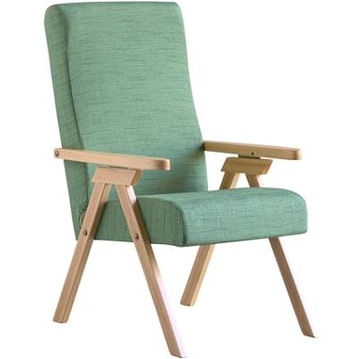ESSEGI Fauteuil en Bois FIAMMETTA SRL Relax inclinable Tissu, hêtre - Publicité ESSEGI Fauteuil en Bois FIAMMETTA SRL Relax inclinable Tissu, hêtre - Publicité