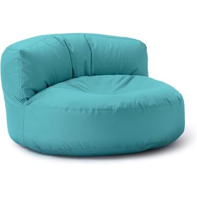 Lumaland Pouf salon Canapé pouf Rond Pour l'extérieur Rembourrage de 320 l 90 x 50 cm Aigue-marine - Publicité Lumaland Pouf salon Canapé pouf Rond Pour l'extérieur Rembourrage de 320 l 90 x 50 cm Aigue-marine - Publicité