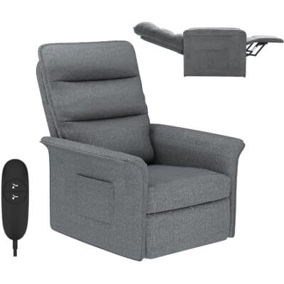FLEXISPOT Fauteuil Relax Électrique Inclinable 105°-155°,Fauteuil TV Ergonomique avec Repose-Pieds Intégré,Mousse Haute Densité, Charge 150 kg,Gain de Place pour Salon,Chambre et Home Cinéma,Gris Fumé - Publicité FLEXISPOT Fauteuil Relax Électrique Inclinable 105°-155°,Fauteuil TV Ergonomique avec Repose-Pieds Intégré,Mousse Haute Densité, Charge 150 kg,Gain de Place pour Salon,Chambre et Home Cinéma,Gris Fumé - Publicité
