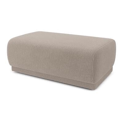BAÏTA Pouf Nova en Velours côtelé grège - Publicité BAÏTA Pouf Nova en Velours côtelé grège - Publicité