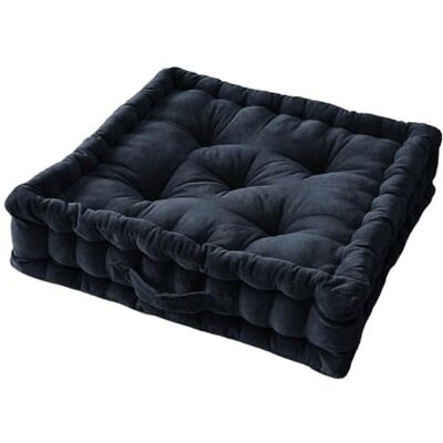 AltoBuy Harris Coussin de Sol 50x50cm Velours de Coton Capitonné Coloris Bleu Nuit - Publicité AltoBuy Harris Coussin de Sol 50x50cm Velours de Coton Capitonné Coloris Bleu Nuit - Publicité