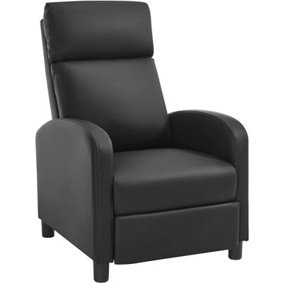 WOLTU Fauteuil Relax, Fauteuil Inclinable, Canapé 1 Place, Dossier et Repose-Pieds Réglables, Appui-tête, Assise Rembourrée, PU, Noir, SKS57sz - Publicité WOLTU Fauteuil Relax, Fauteuil Inclinable, Canapé 1 Place, Dossier et Repose-Pieds Réglables, Appui-tête, Assise Rembourrée, PU, Noir, SKS57sz - Publicité