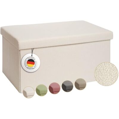 Laleni Coffre de Rangement Solide Pouf Coffre Rangementt 76x38x38 cm Banc Coffre Rangementt Tabouret Rangementt Storage Ottoman Teddy Coffre Rangementt pour Enfants en Teddy Beige - Publicité Laleni Coffre de Rangement Solide Pouf Coffre Rangementt 76x38x38 cm Banc Coffre Rangementt Tabouret Rangementt Storage Ottoman Teddy Coffre Rangementt pour Enfants en Teddy Beige - Publicité