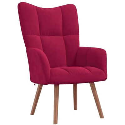 vidaXL Chaise de Relaxation Fauteuil de Détente Siège de Relaxation Chaise de Détente Salon Salle de Séjour Intérieur Rouge Bordeaux Velours - Publicité vidaXL Chaise de Relaxation Fauteuil de Détente Siège de Relaxation Chaise de Détente Salon Salle de Séjour Intérieur Rouge Bordeaux Velours - Publicité
