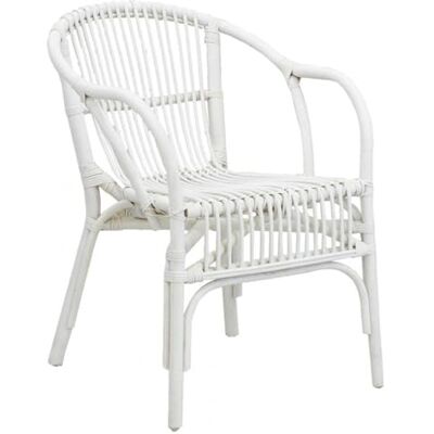 AUBRY GASPARD Fauteuil Rotin Laqué Blanc Haute Qualité 56 x 63 x 79 cm Assise Ergonomique 44 cm Livré Monté Idéal Salon Moderne Poids 5.5 kg - Publicité AUBRY GASPARD Fauteuil Rotin Laqué Blanc Haute Qualité 56 x 63 x 79 cm Assise Ergonomique 44 cm Livré Monté Idéal Salon Moderne Poids 5.5 kg - Publicité