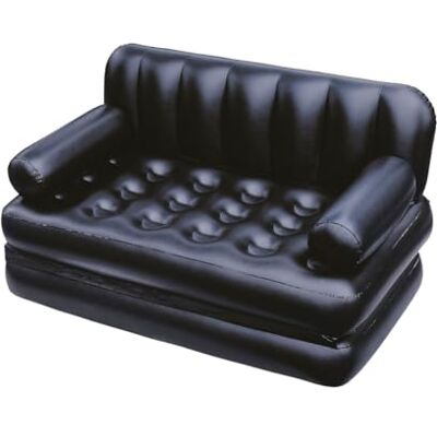 Bestway 75054 Canapé Gonflable Convertible en Matelas 2 Places Multi Max 188 X 152 X 64 cm avec 2 Porte-Gobelets - Publicité Bestway 75054 Canapé Gonflable Convertible en Matelas 2 Places Multi Max 188 X 152 X 64 cm avec 2 Porte-Gobelets - Publicité